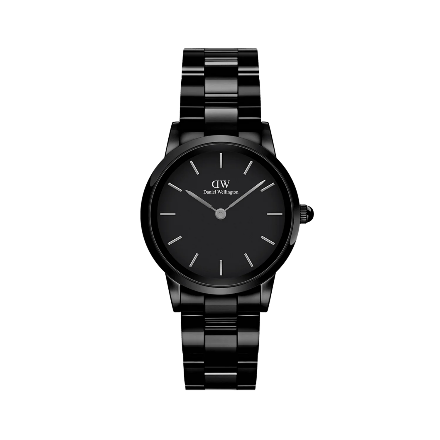 Daniel Wellington Iconic Link Ceramic orologio donna nero 28mm DW00100415