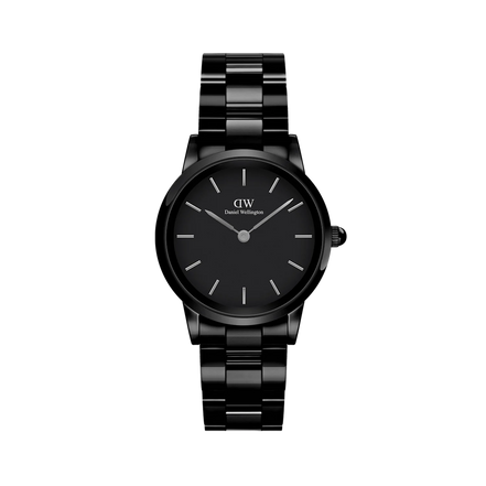 Daniel Wellington Iconic Link Ceramic orologio donna nero 28mm DW00100415