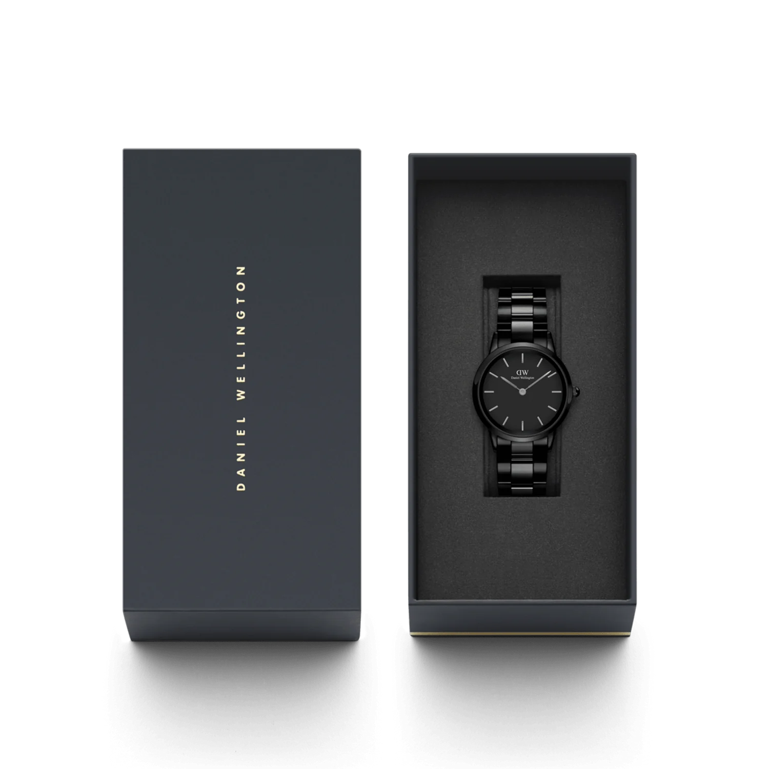 Daniel Wellington Iconic Link Ceramic orologio donna nero 28mm DW00100415