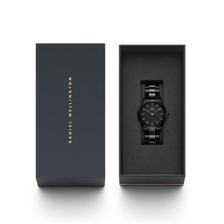 Daniel Wellington Iconic Link Ceramic orologio donna nero 28mm DW00100415