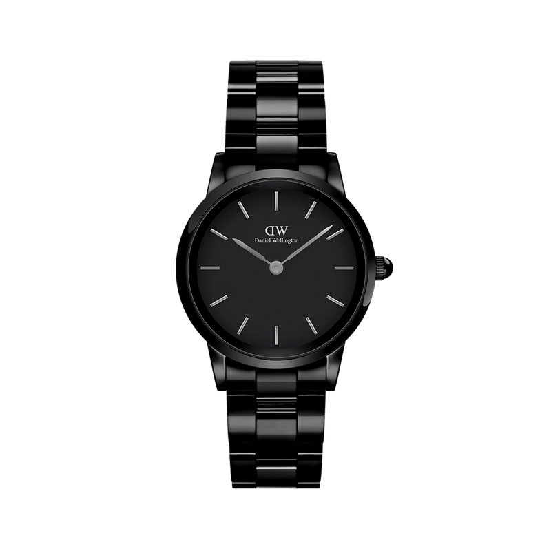 Daniel Wellington Iconic Link Ceramic orologio donna nero 28mm DW00100415