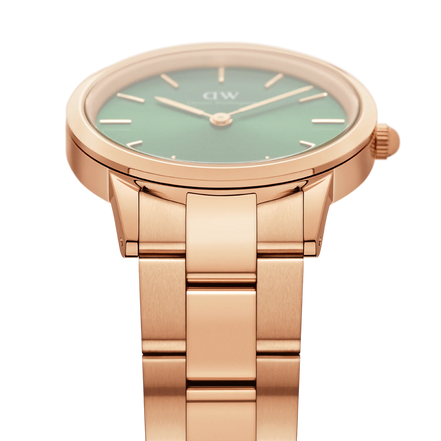Daniel Wellington Iconic Link Emeradl orologio unisex gold/verde 36mm DW00100419