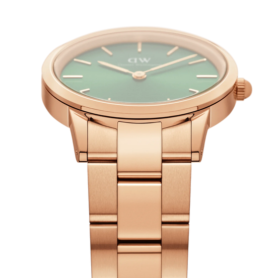 Daniel Wellington Iconic Link Emeradl orologio unisex gold/verde 36mm DW00100419