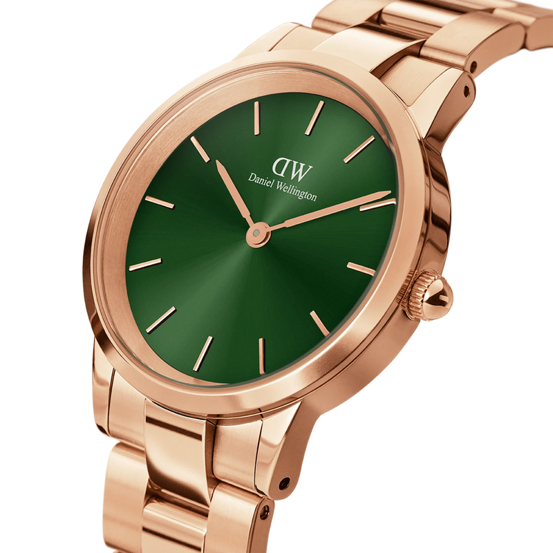 Daniel Wellington Iconic Link Emeradl orologio unisex gold/verde 36mm DW00100419