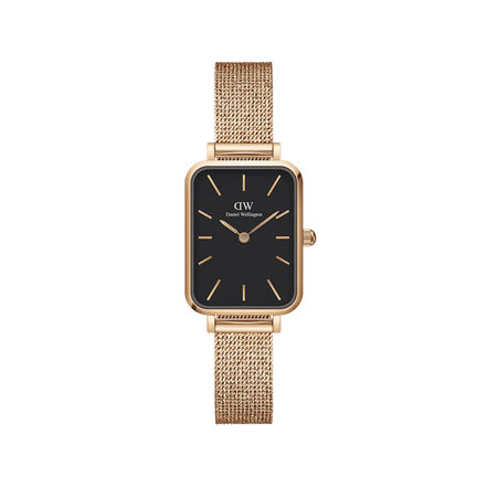 Daniel Wellington Quadro Pressed Melrose orologio donna gold/nero 20x26 DW00100432