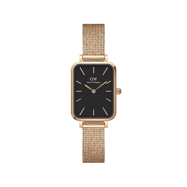 Daniel Wellington Quadro Pressed Melrose orologio donna gold/nero 20x26 DW00100432