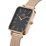 Daniel Wellington Quadro Pressed Melrose orologio donna gold/nero 20x26 DW00100432