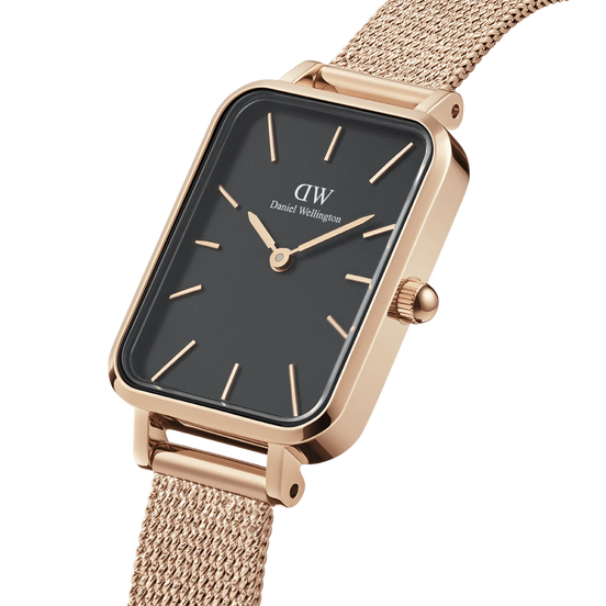 Daniel Wellington Quadro Pressed Melrose orologio donna gold/nero 20x26 DW00100432