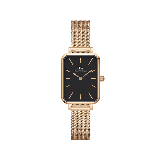 Daniel Wellington Quadro Pressed Melrose orologio donna gold/nero 20x26 DW00100432
