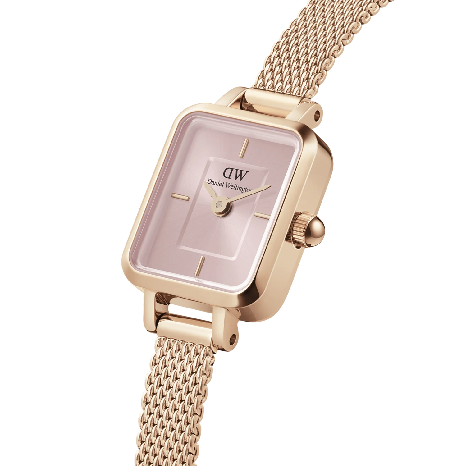 Orologio Daniel Wellington DW00100650 da Donna - Quadro Mini Melrose Rose Gold 15,4x18,2mm Rosa