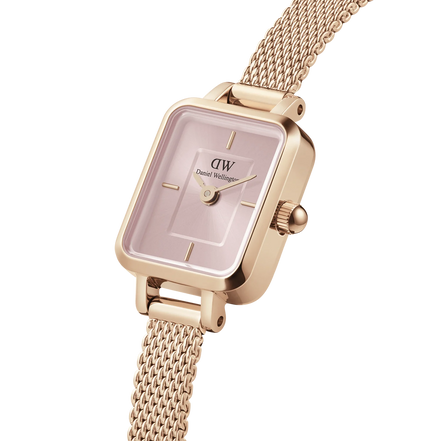 Orologio Daniel Wellington DW00100650 da Donna - Quadro Mini Melrose Rose Gold 15,4x18,2mm Rosa