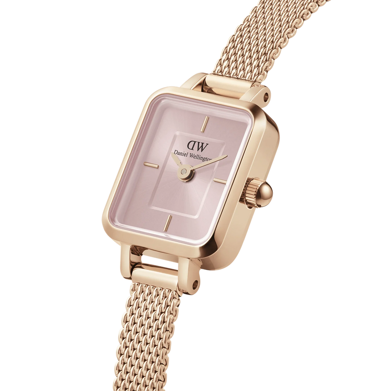 Orologio Daniel Wellington DW00100650 da Donna - Quadro Mini Melrose Rose Gold 15,4x18,2mm Rosa