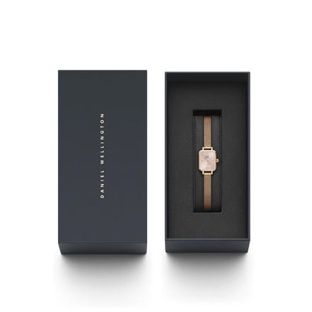 Orologio Daniel Wellington DW00100650 da Donna - Quadro Mini Melrose Rose Gold 15,4x18,2mm Rosa