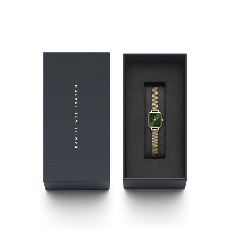 Orologio DANIEL WELLINGTON Quadro Mini Evergold Emerald DW00100653 Riferimento 7315030048568