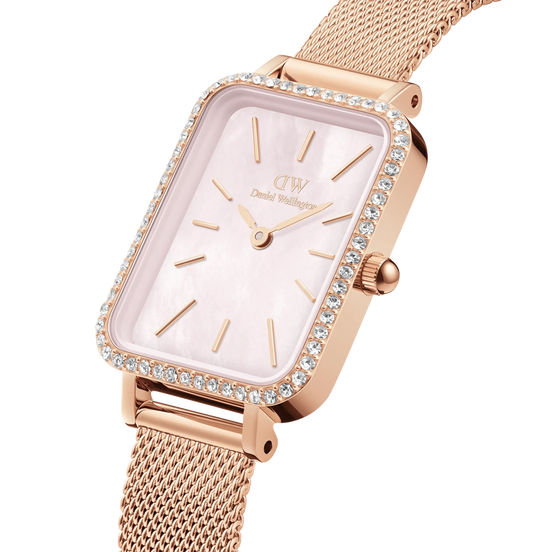 Orologio Daniel Wellington Quadro Bezel Pink Mop DW00100669