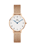 Orologio Daniel Wellington Petite Roman Numerals Melrose Solo Tempo Rose Gold 28mm Bianco da Donna DW00100681