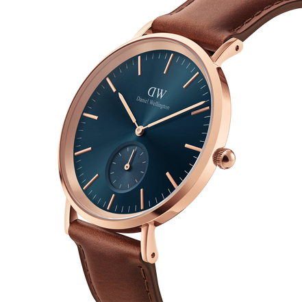 Orologio Daniel Wellington Multi-Eye St Mawes Arctic Solo Tempo Rose Gold 40mm Blu da Uomo DW00100708