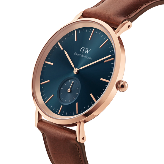 Orologio Daniel Wellington Multi-Eye St Mawes Arctic Solo Tempo Rose Gold 40mm Blu da Uomo DW00100708