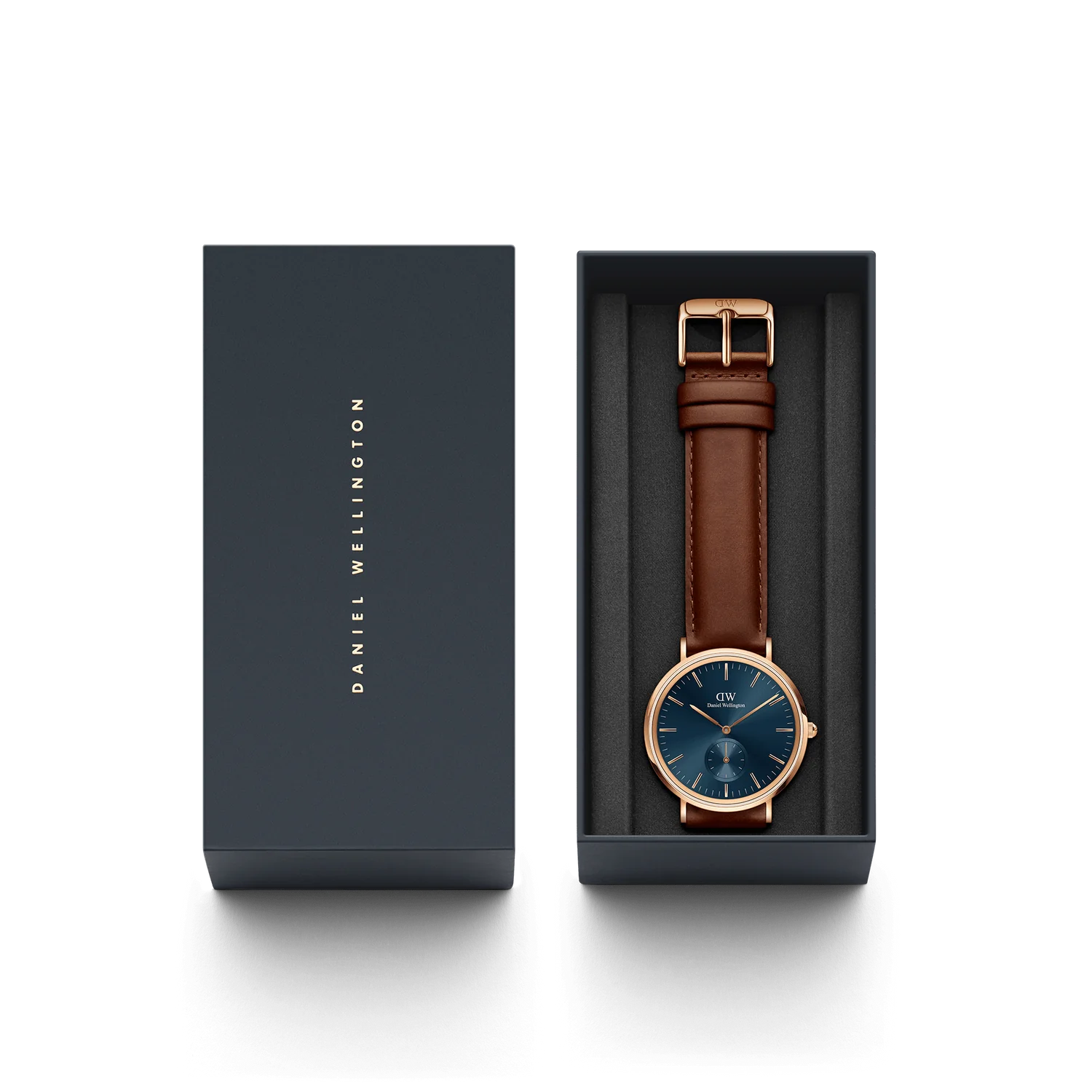 Orologio Daniel Wellington Multi-Eye St Mawes Arctic Solo Tempo Rose Gold 40mm Blu da Uomo DW00100708
