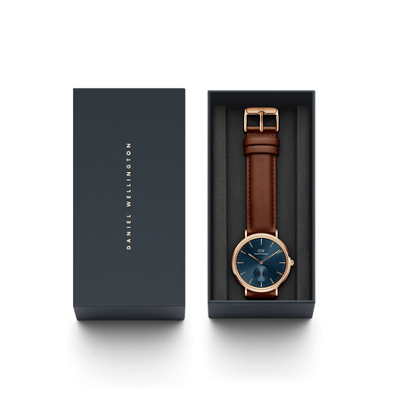 Orologio Daniel Wellington Multi-Eye St Mawes Arctic Solo Tempo Rose Gold 40mm Blu da Uomo DW00100708