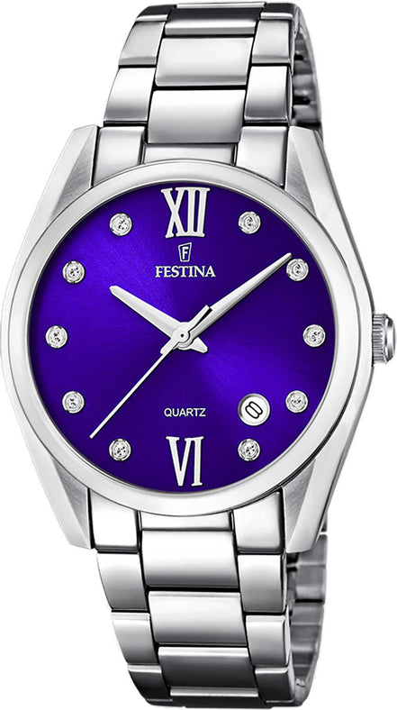 OROLOGIO FESTINA F16790/G VIOLETTO BRACCIALE IN ACIAIO, DONNA