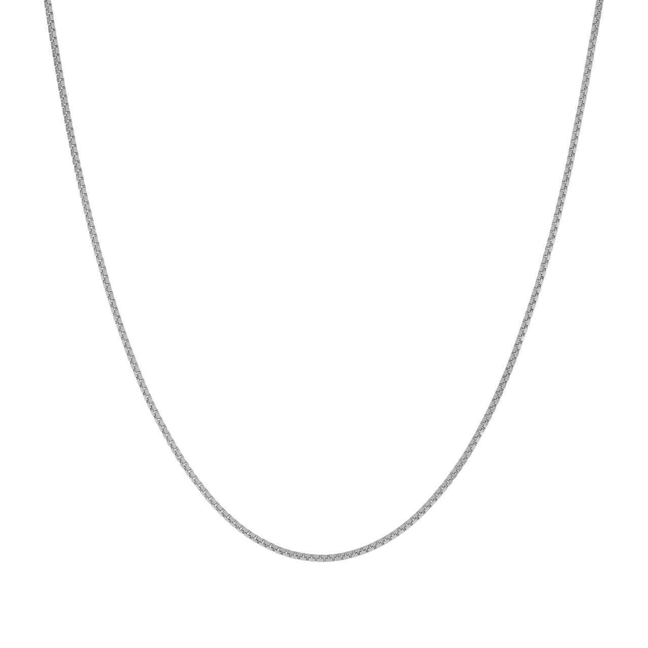 igold - Collana in oro bianco 375% 9 kt a maglia veneziana
