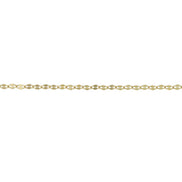 igold - Collana in oro giallo 375% 9 kt a maglia alternata lucida