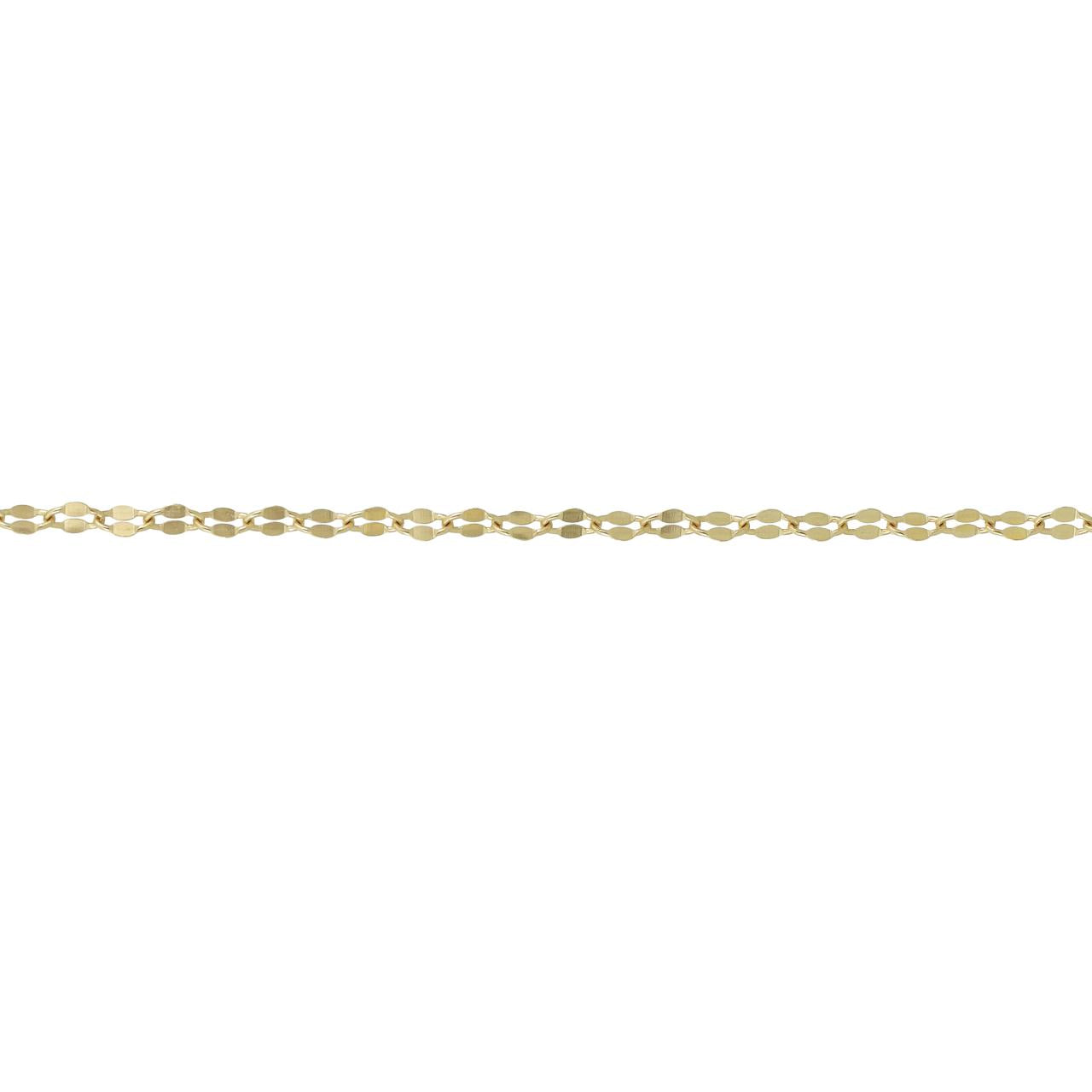 igold - Collana in oro giallo 375% 9 kt a maglia alternata lucida