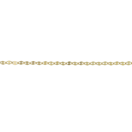 igold - Collana in oro giallo 375% 9 kt a maglia alternata lucida