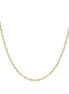 igold - Collana in oro giallo 375% 9 kt a maglia alternata lucida