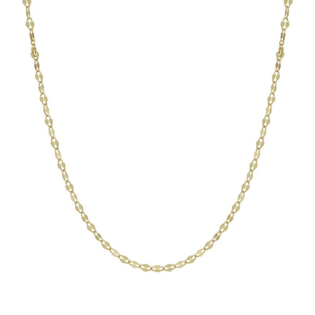 igold - Collana in oro giallo 375% 9 kt a maglia alternata lucida