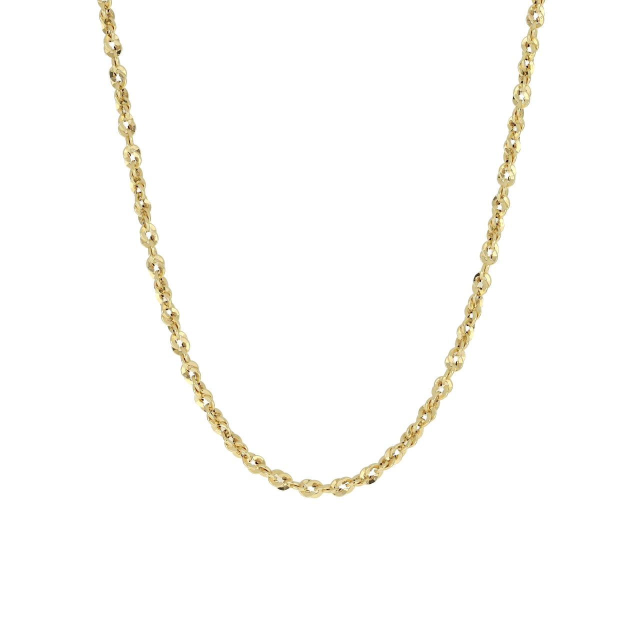 igold - Collana Catena Rolò in Oro375% 9kt