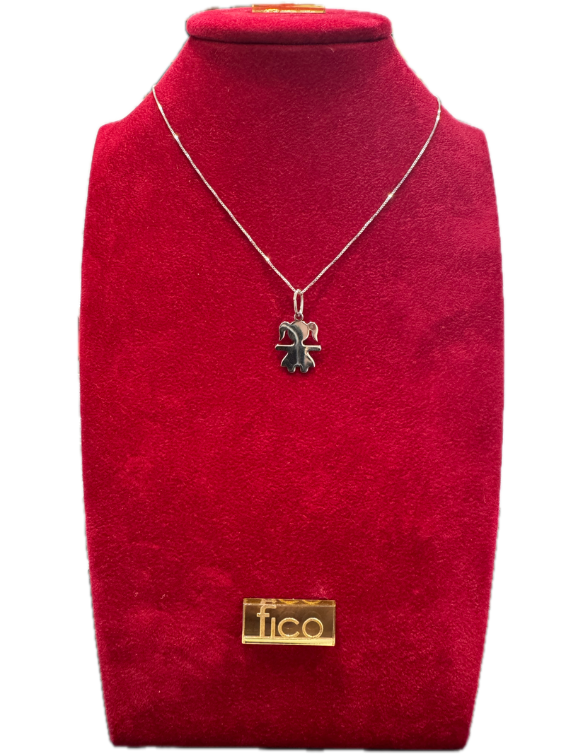 Fico Gioielli  - Collana in Argento 925 con Pendente Bambina