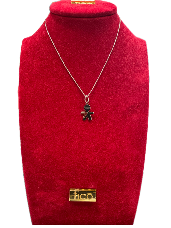 Fico Gioielli - Collana in Argento 925 con Pendente Bambino