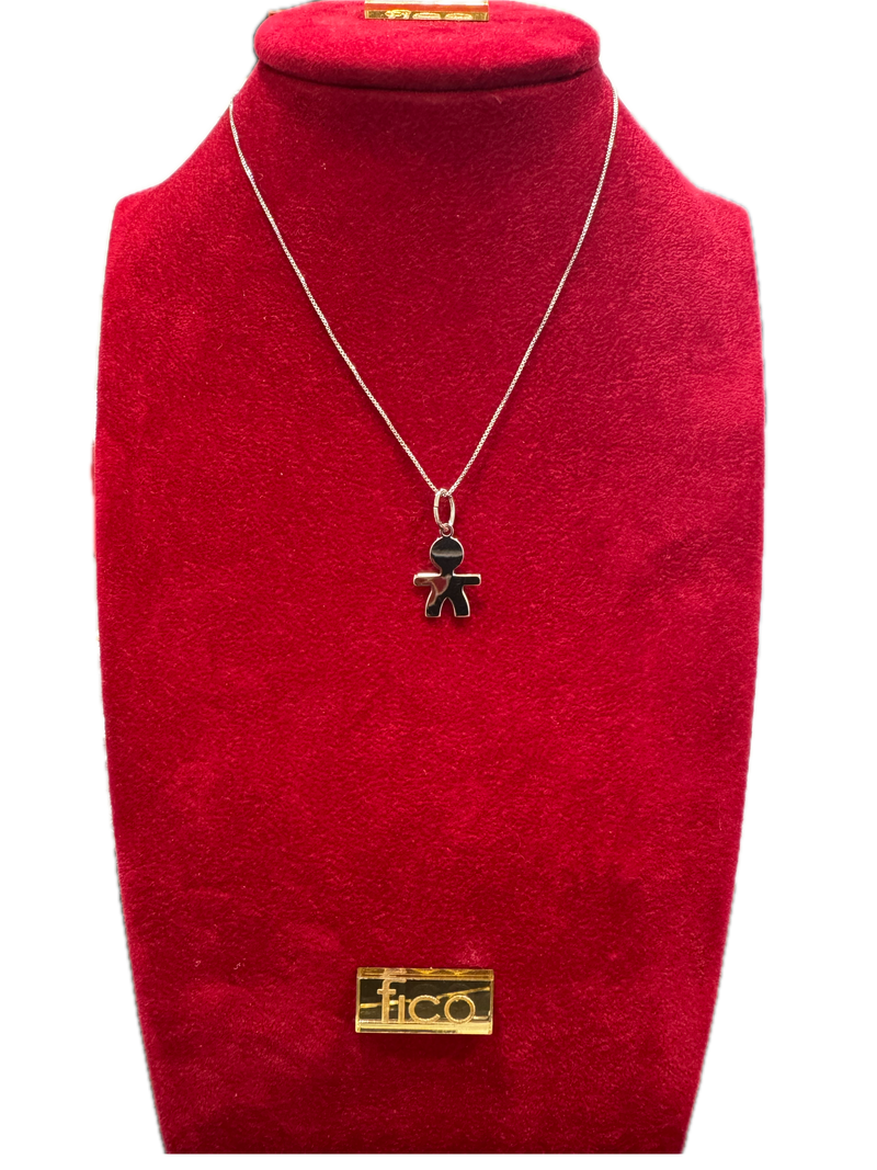 Fico Gioielli - Collana in Argento 925 con Pendente Bambino