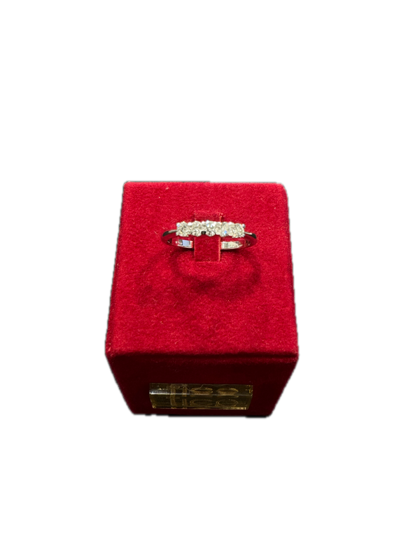 Fico Gioielli - Anello Veretta a 5 Diamanti in Oro