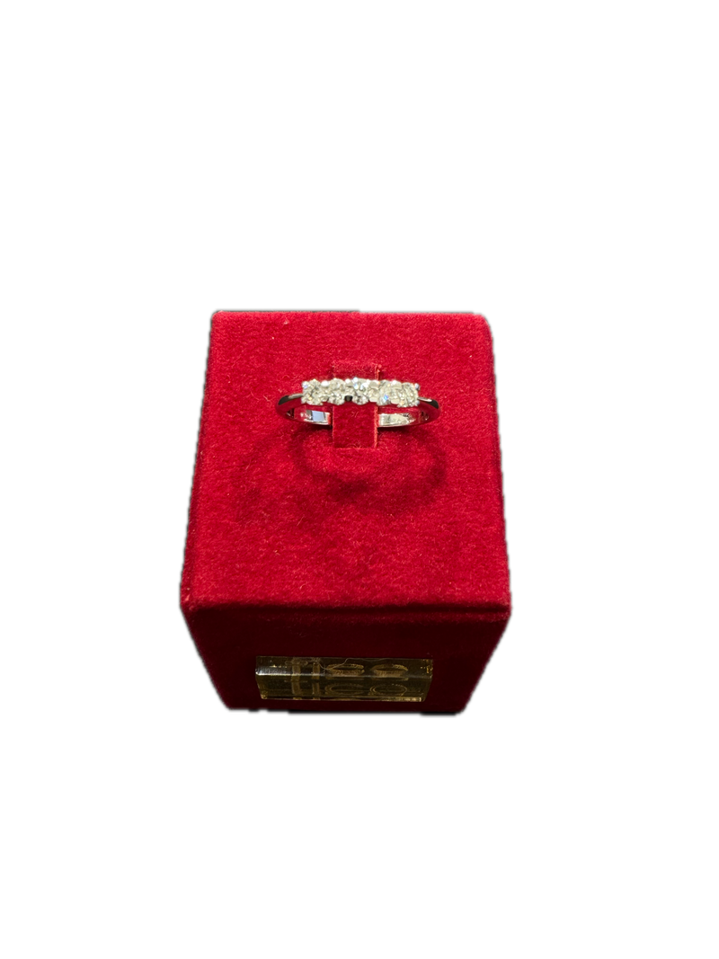 Fico Gioielli - Anello Veretta a 5 Diamanti in Oro