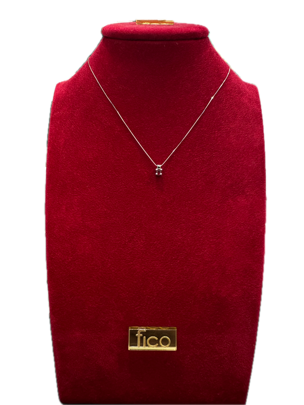 Fico Gioielli - Collana Punto Luce in Oro con Rubino Naturale