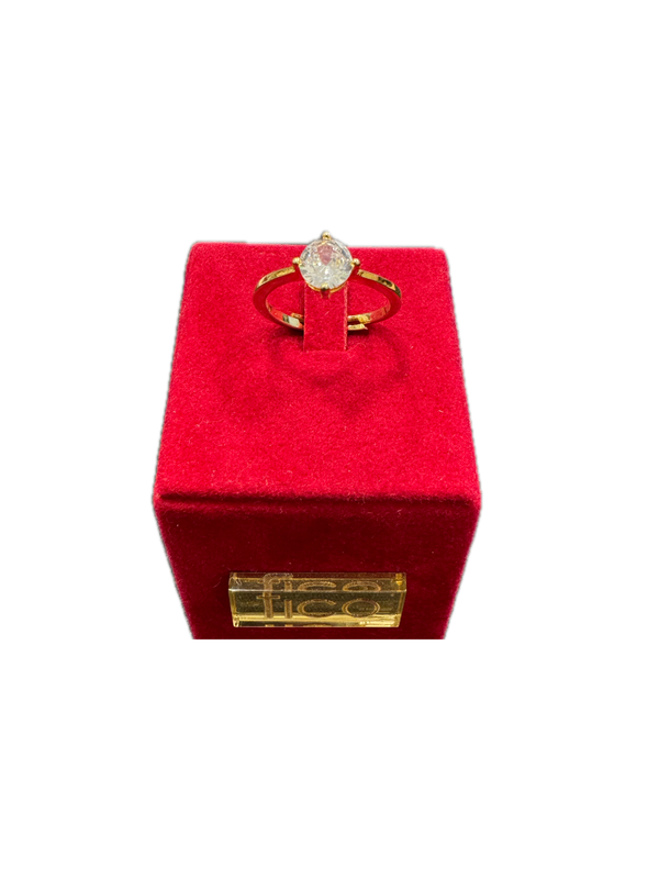 Fico Gioielli - Anello Regolabile in Argento 925 con Zircone Solitario