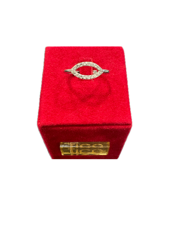 Fico Gioielli - Anello Regolabile in Argento 925 con Occhio Zirconato