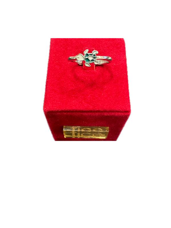 Fico Gioielli - Anello Regolabile in Argento 925 con Tartaruga