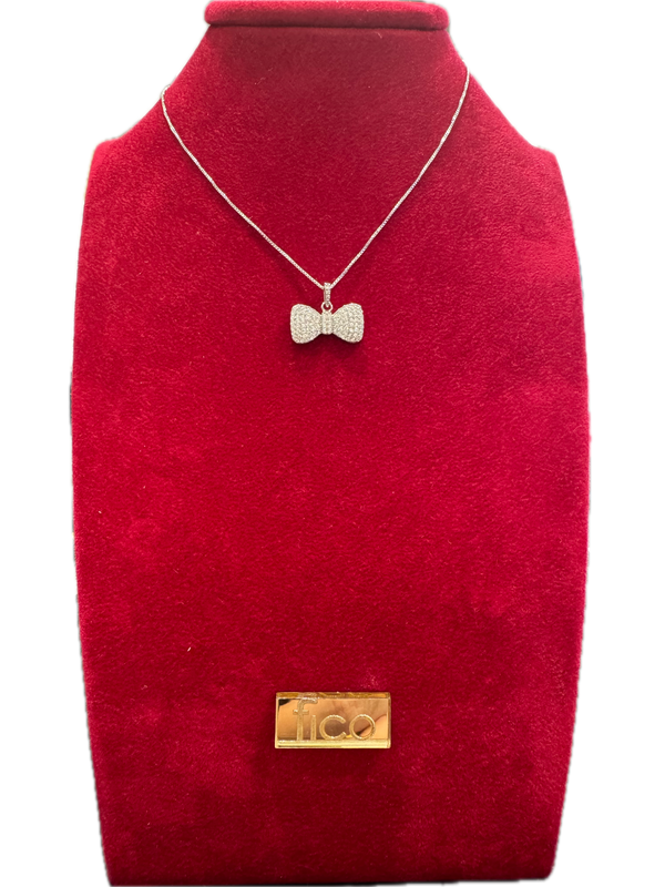 Fico Gioielli - Collana in Argento 925 con Papillon zirconato
