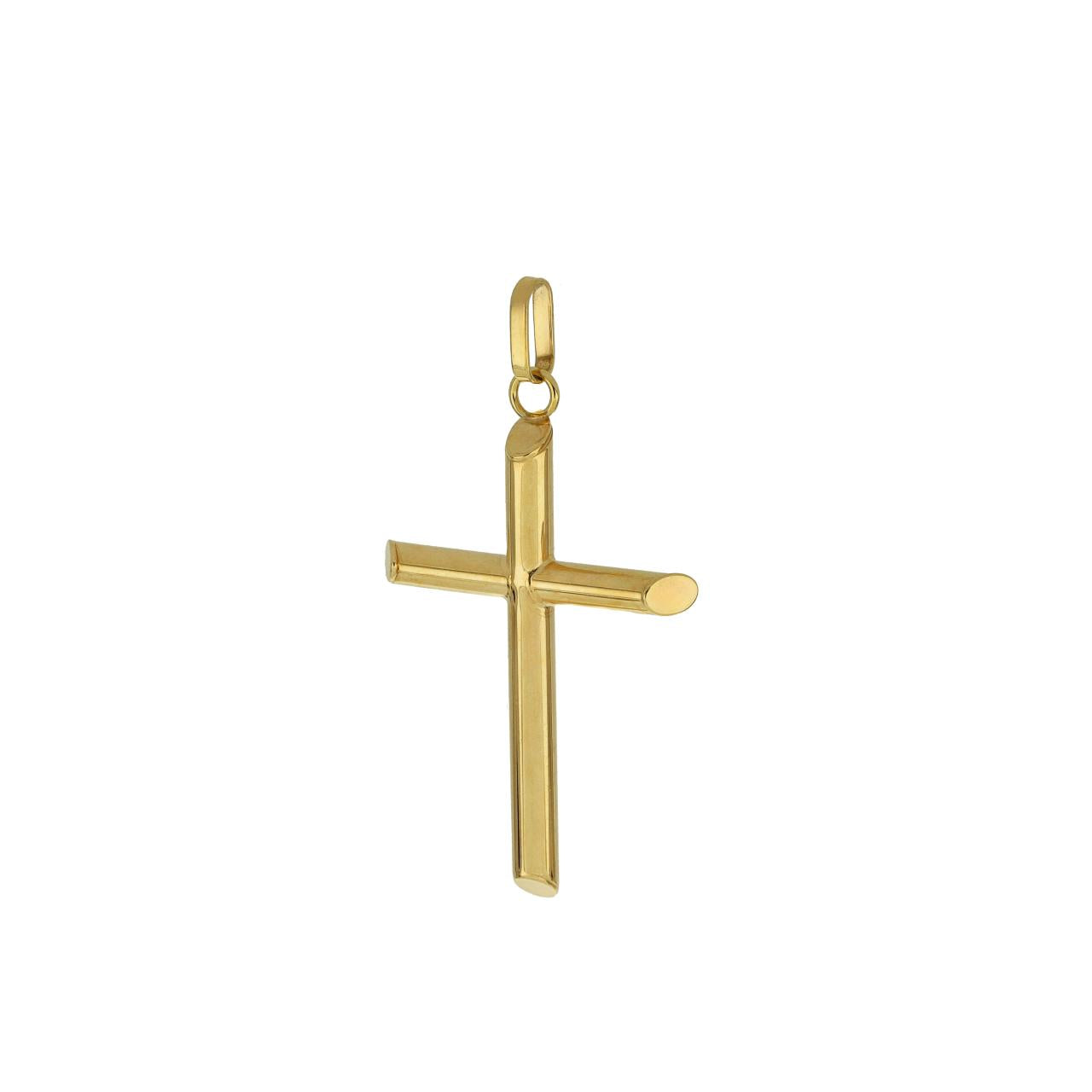 igold - Ciondolo Croce Stilizzata in Oro 375% 9kt