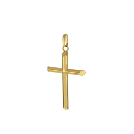 igold - Ciondolo Croce Stilizzata in Oro 375% 9kt