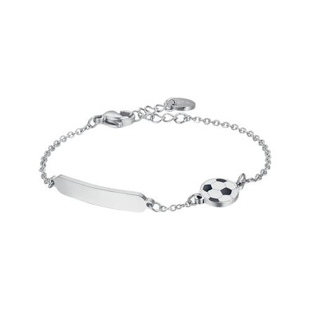 luca barra - BRACCIALE BAMBINO IN ACCIAIO CON PALLONE