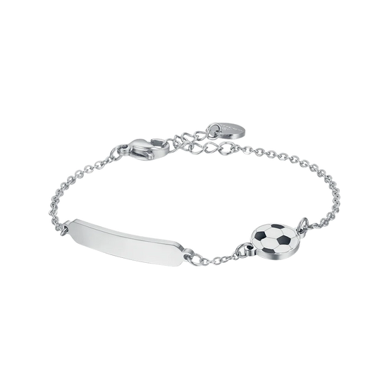 luca barra - BRACCIALE BAMBINO IN ACCIAIO CON PALLONE