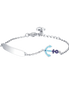 luca barra - BRACCIALE BAMBINO IN ACCIAIO CON ANCORA BLU