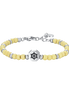 luca barra - BRACCIALE BAMBINO IN ACCIAIO TIMONE CON PIETRE GIALLE
