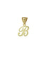 igold - Ciondolo in Oro 375% 9Kt con Lettera “B”