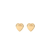 igold - Orecchini a lobo cuore in oro giallo 375% 9 kt